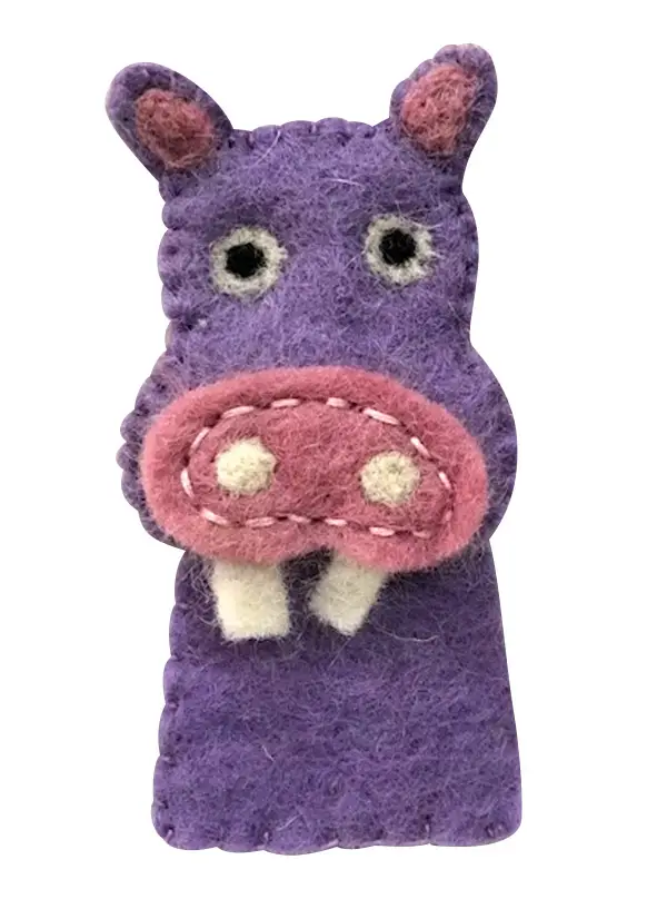 Dark Purple Hypo Designed Finger Puppet
