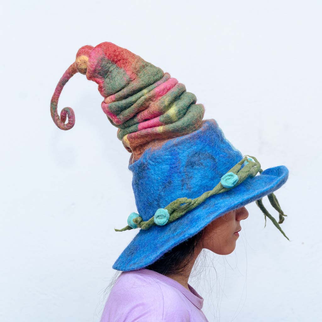 Handmade Felt  Unique Cake Style Costume Hat