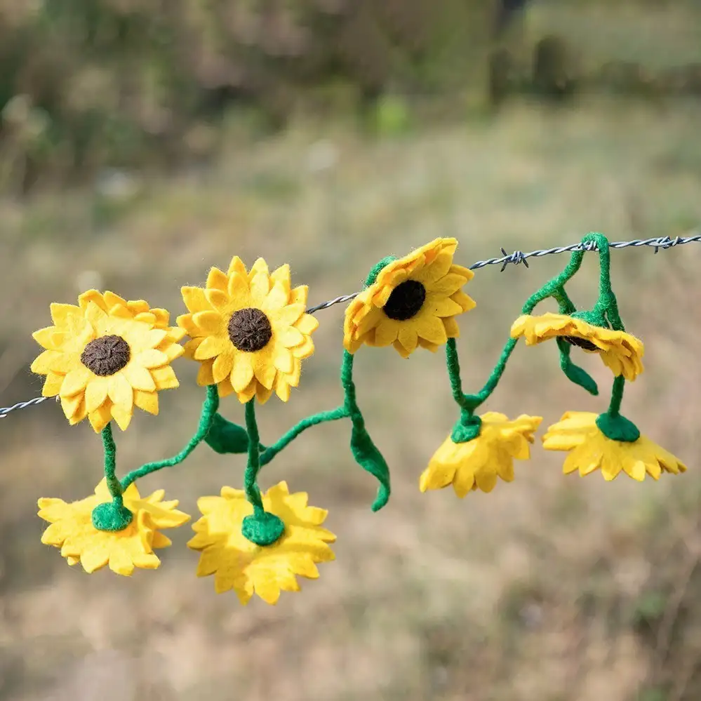Felt Sunflower Hanging Doll