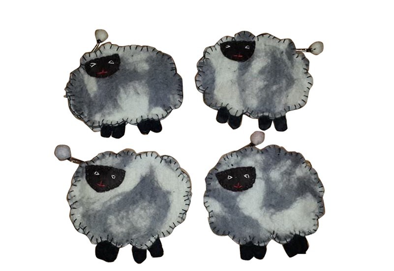 Handmade Felt Sheep Purse