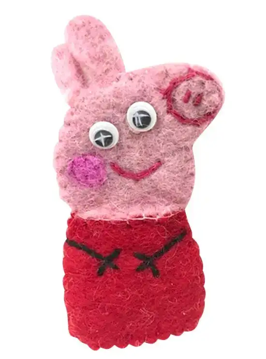 Pink Pig Designed Finger Puppet