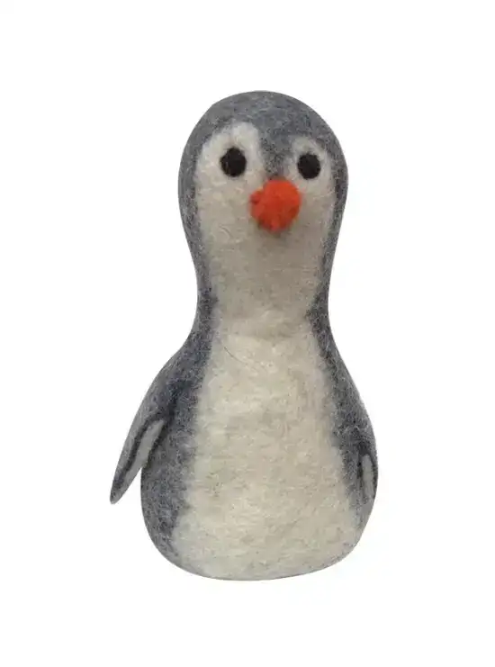 Penguin Designed Egg Warmer - Light Grey & White