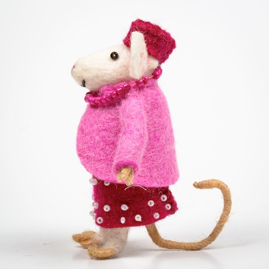 Pink Standing Mouse