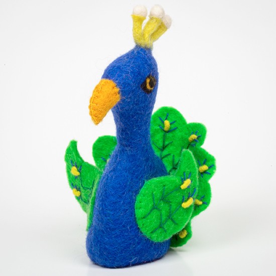 Peacock Egg Warmer Felt Toy