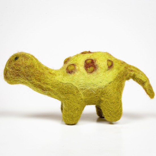 Small Yellow Dino Felt Toy