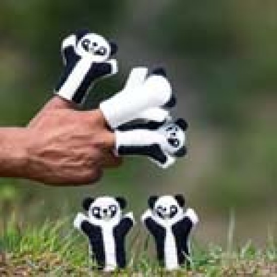 Felt Panda Finger Puppet