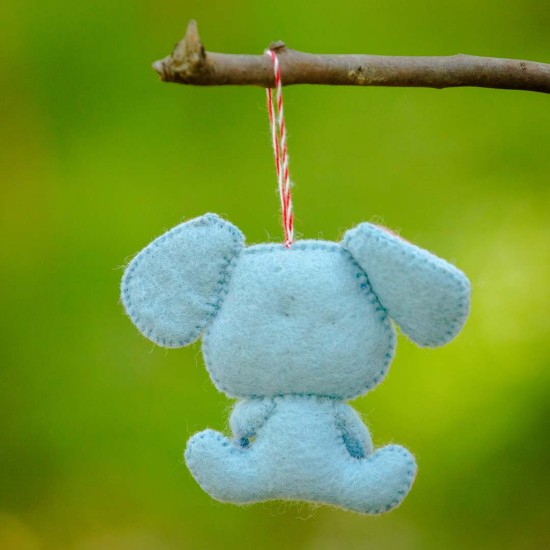 Felt Elephant Hanging Doll