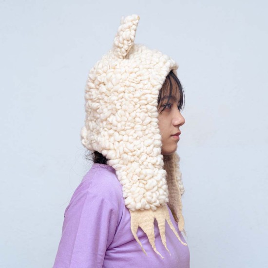 Handmade Felt Sheep Hat