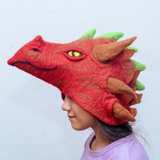 Handmade Felt Dragon Hat