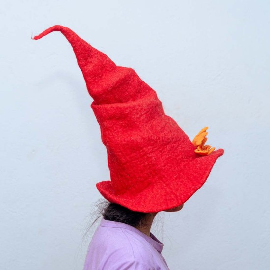 Handmade Felt Halloween Witch Hat