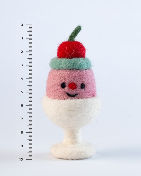 felt icecream sundae toy