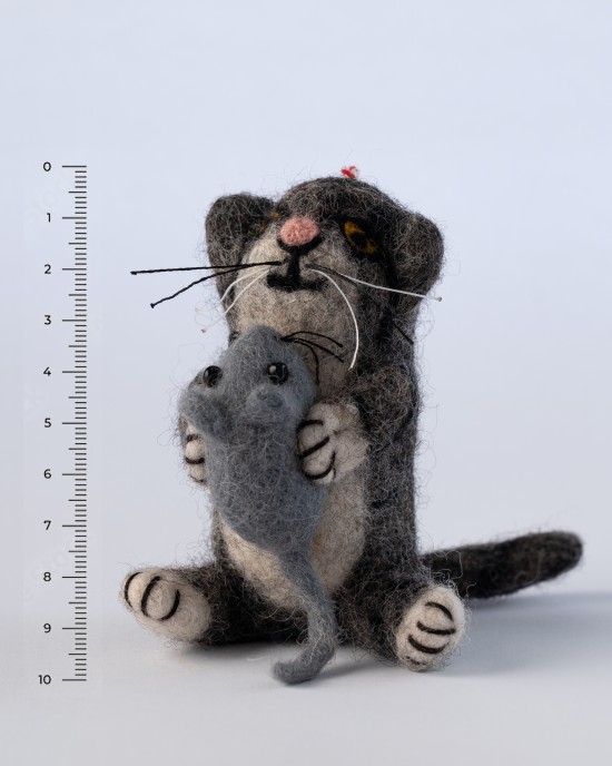 Felt tom and jerry toy