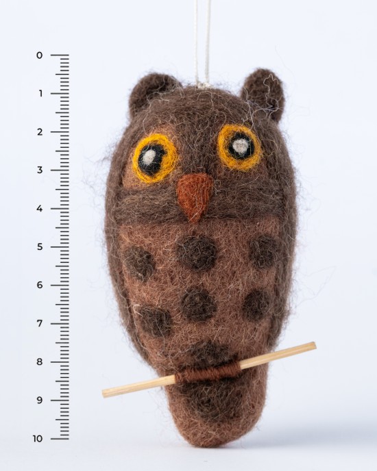 The barn owl felt toy