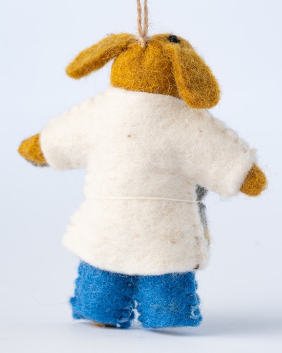 The bbo king dog felt toy