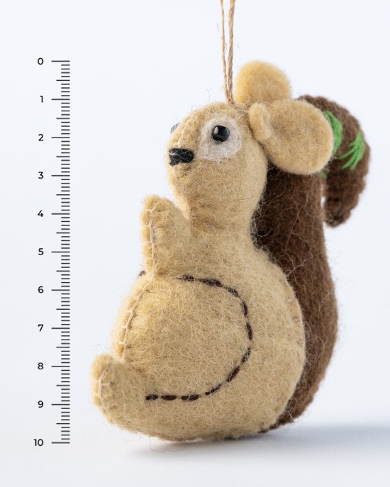 Squirrel felt toy
