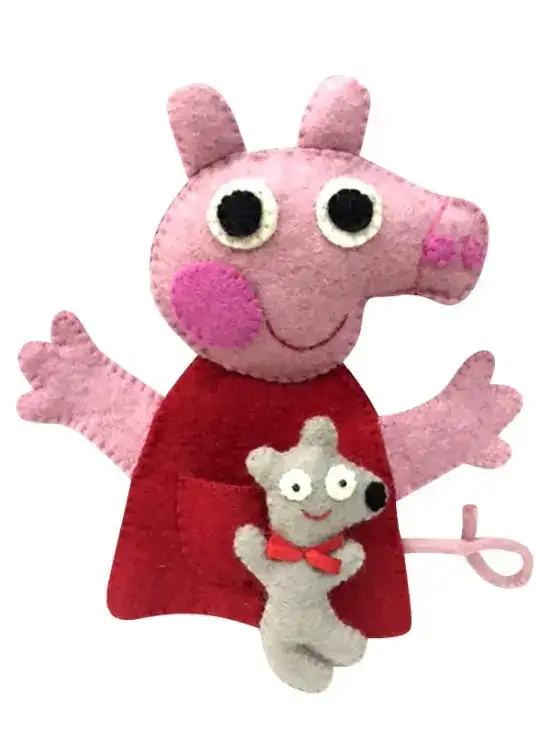 Pig Designed Hand Puppet - Pink 