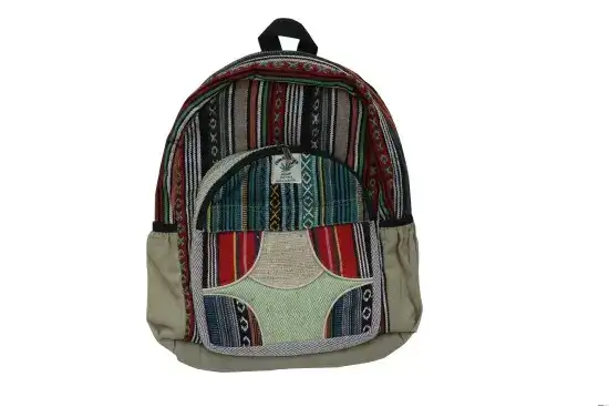 Multi-Color Pure Hemp Backpack