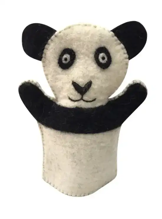 Black & White Panda Designed Hand Puppet