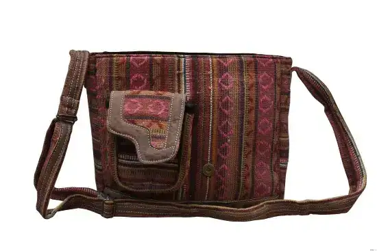 Multi Pocket Hemp Side Bag