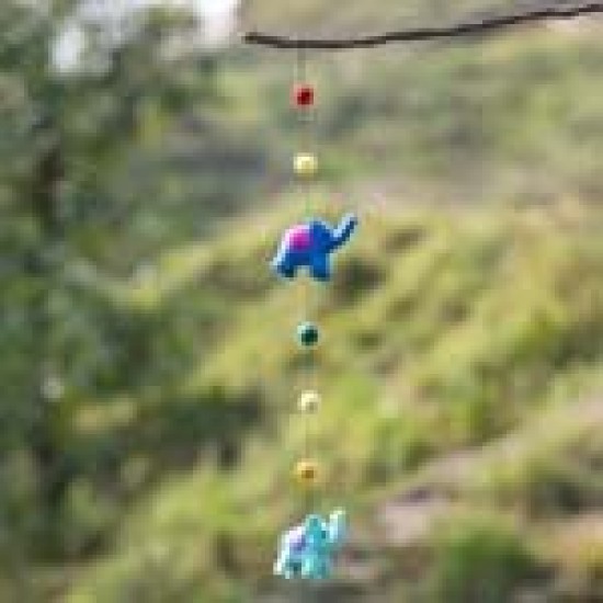 Handmade Felt Decorative Elephant Garland