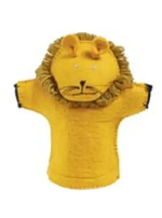Yellow Lion Designed Felt Puppet
