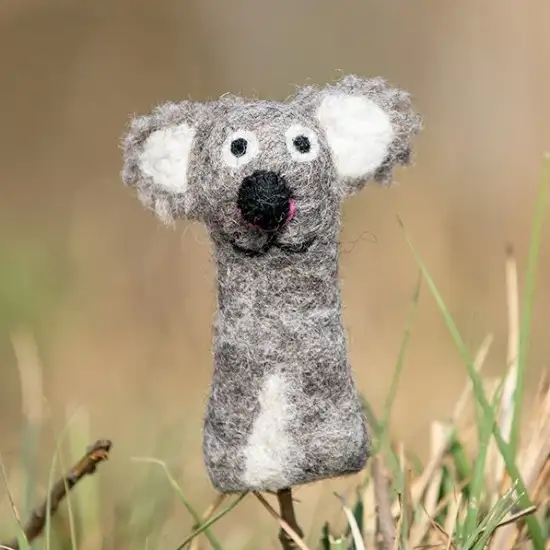 Felt Koala Finger Puppet