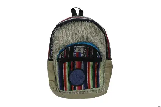 Colorful Design Hemp Backpack