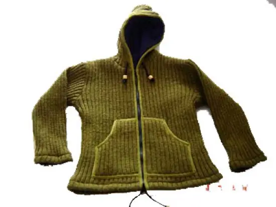 Woolen Green Baby Jacket