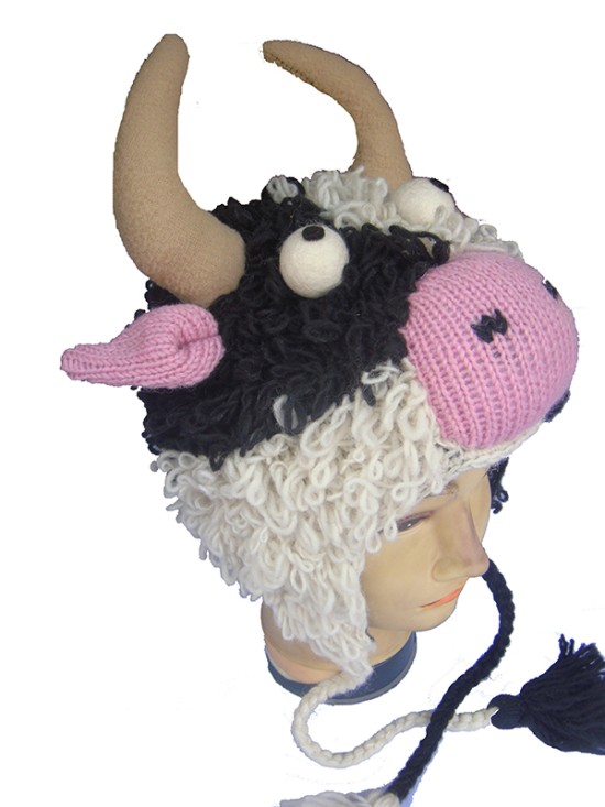 Handmade Woolen Cow Hat