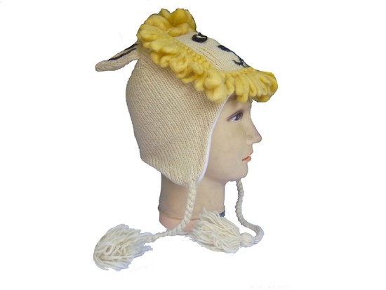 Handmade Woolen Lion Faces Hat