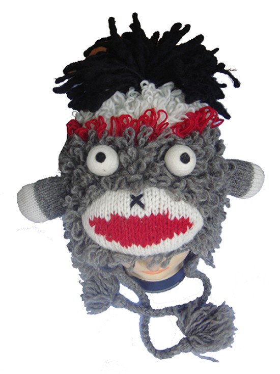Handmade Woolen Monkey Design Hat