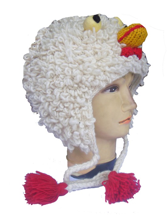 Handmade Woolen Cock Faces Hat
