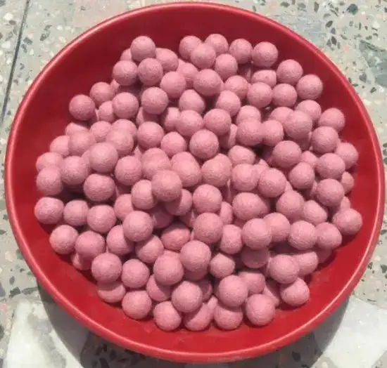 Handmade Felt Light Pink Balls