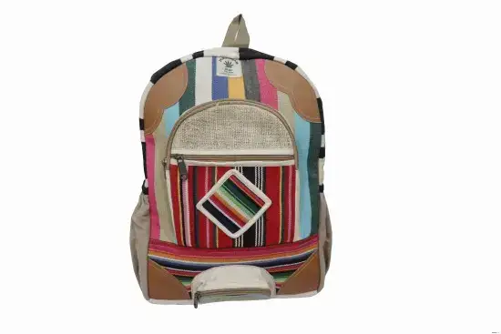 Colorful Design Thc Free Hemp Backpack