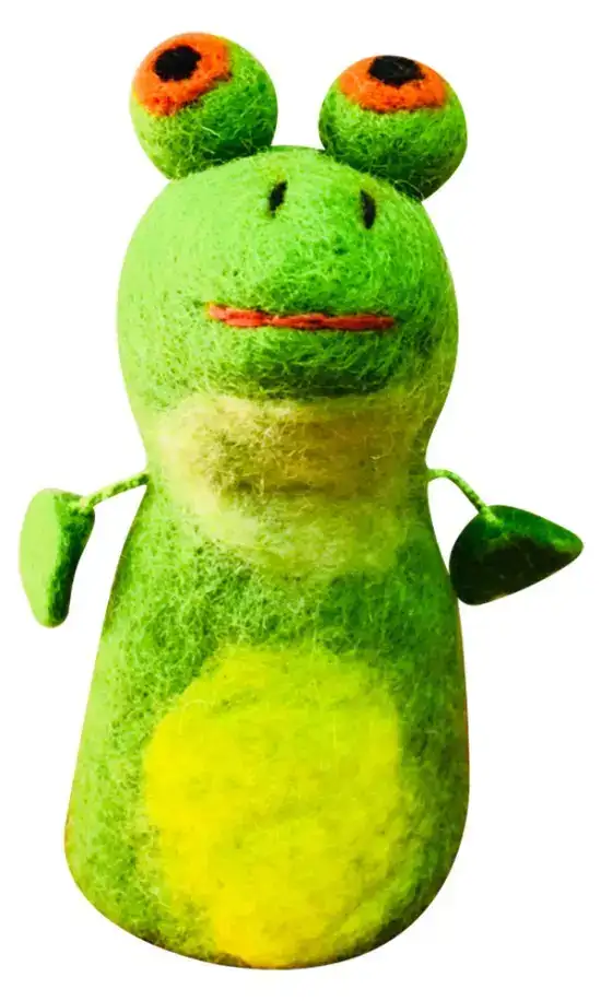 Green Frog - Felt Egg Warmer