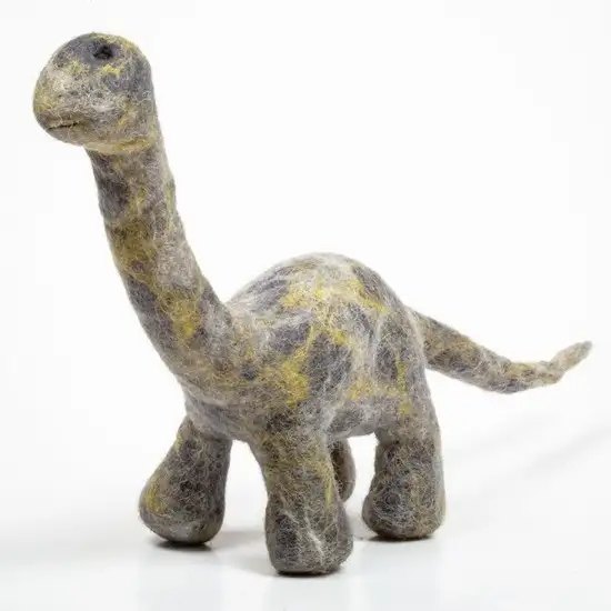 Felt Grey Dinosaur Toy