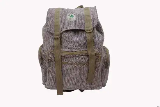 Stylish Hemp Rucksack Backpack