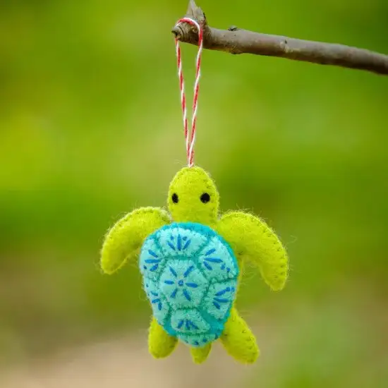 Felt Tortoise  Hanging Doll