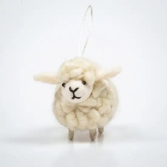 Small Sheep Felt Toy - White